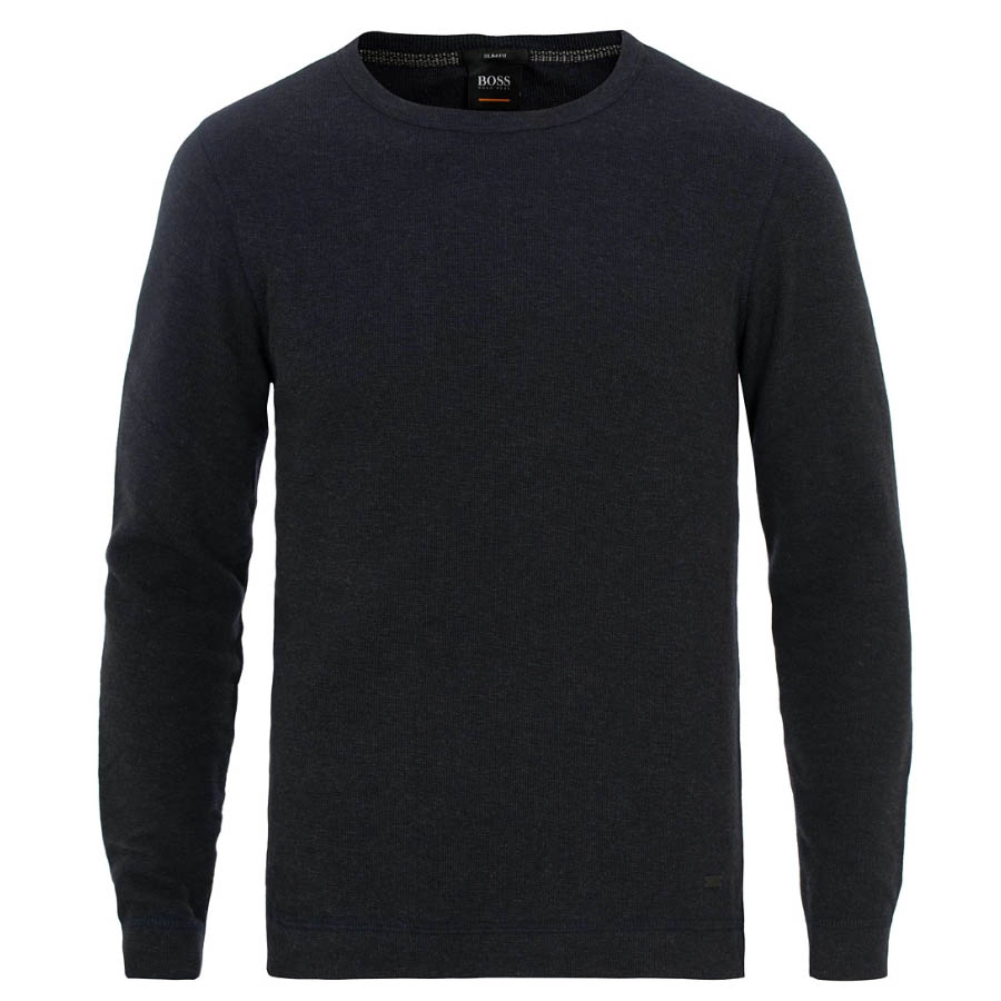 BOSS Casual Tempest Waffle Long Sleeve Sweater