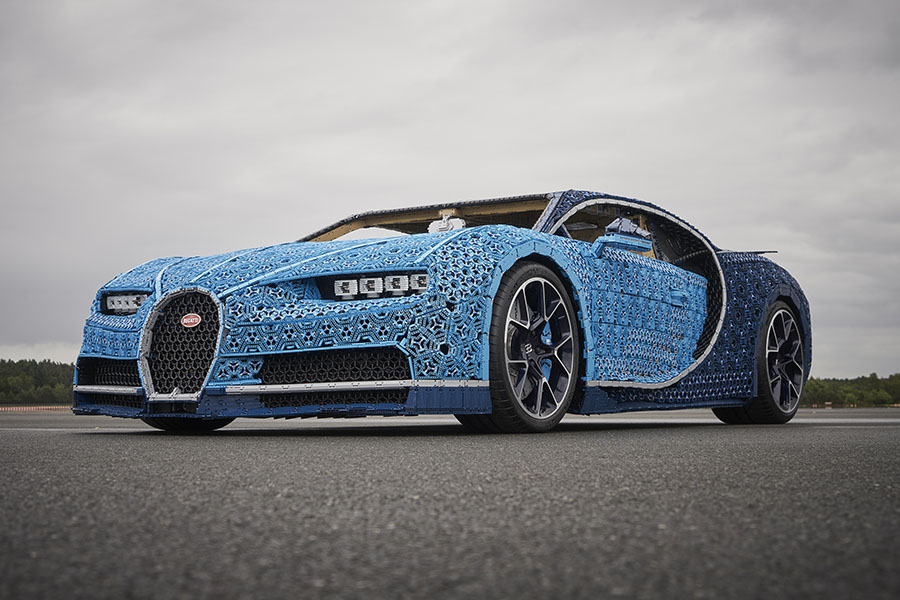 Bugatti bygget i lego