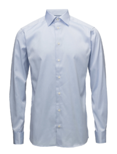 Eton Slim - Signature Twill Dress Skjorte i Blå